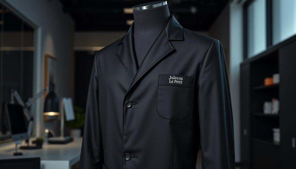 Jaleco preto elegante