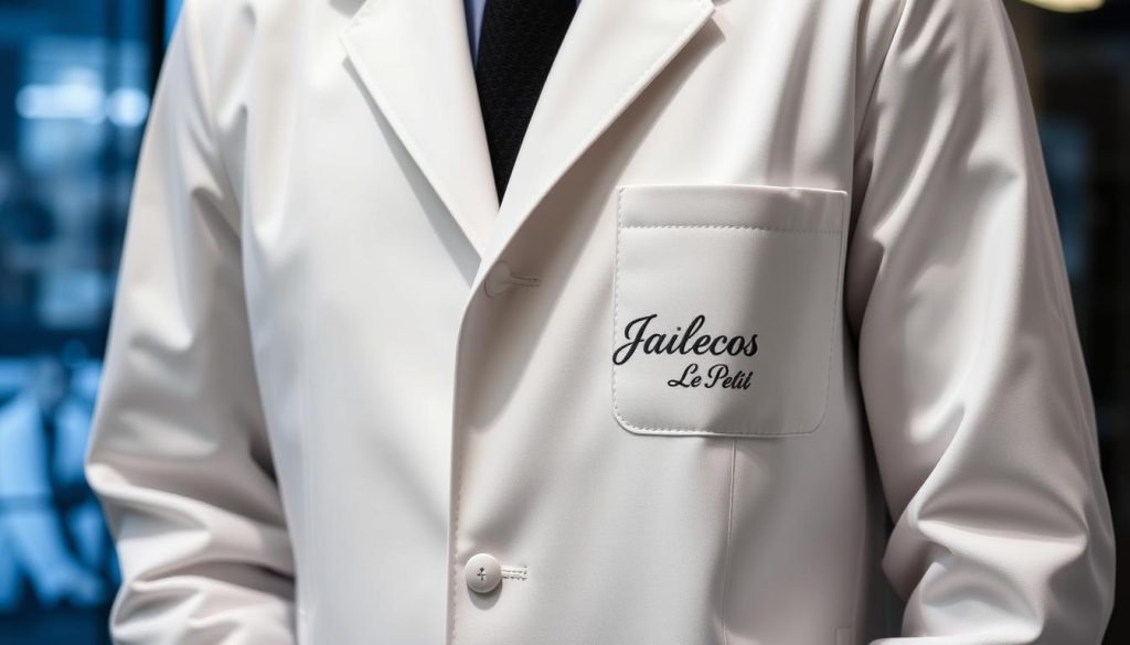 bordados corporativos em jalecos