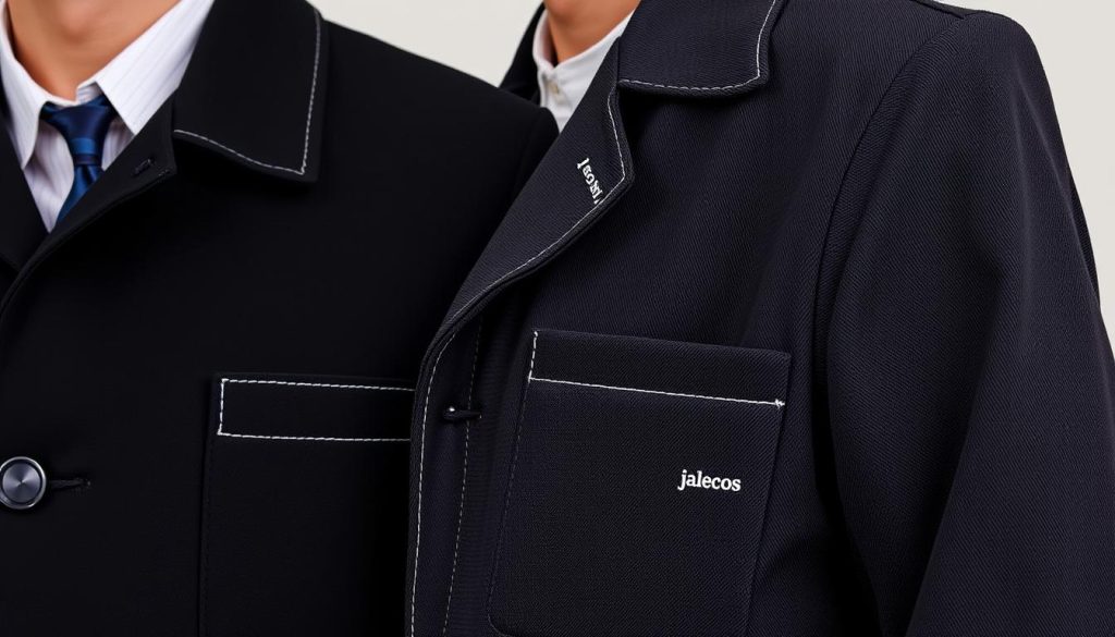 detalhes de jalecos masculinos