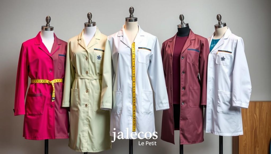 guia de medidas jaleco personalizado