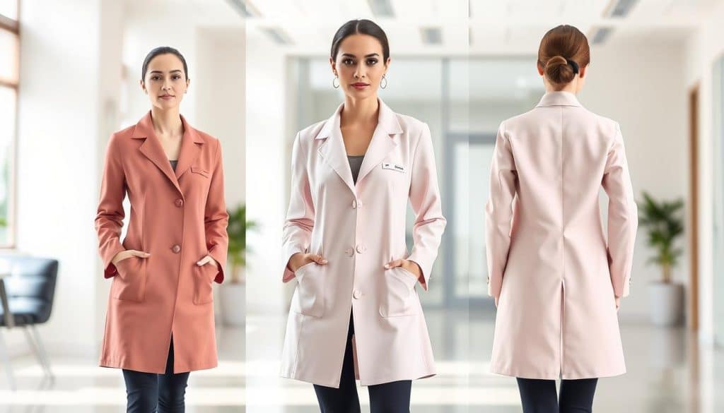 jaleco acinturado feminino