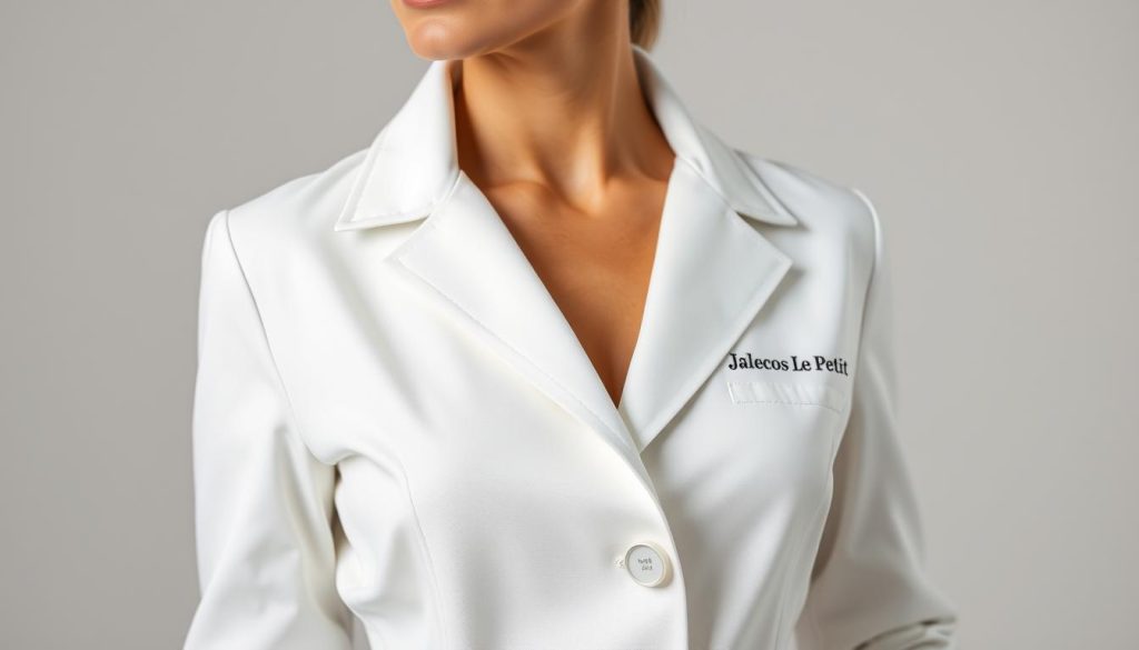 jaleco médico branco feminino