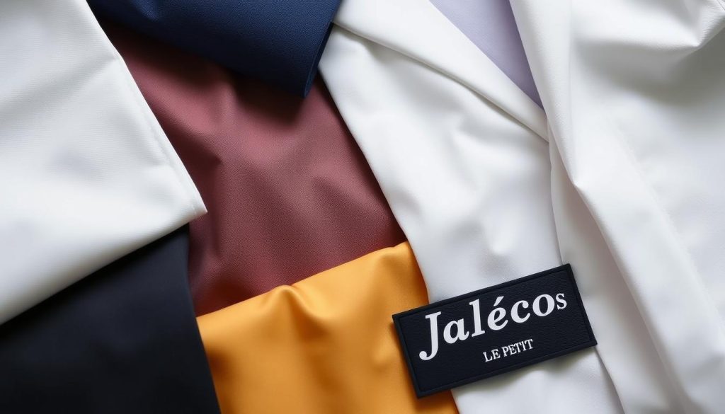 materiais utilizados em jalecos masculinos