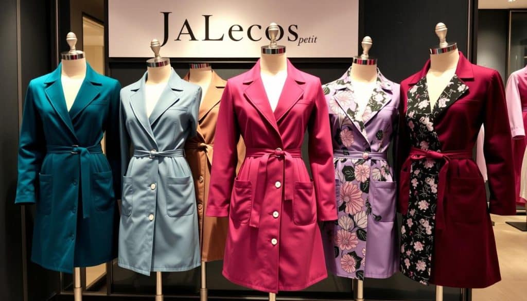 opções de cores e estampas modernas
